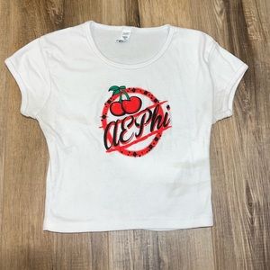 Alpha Epsilon Phi Crop Top T-shirt #aephi #greeklife